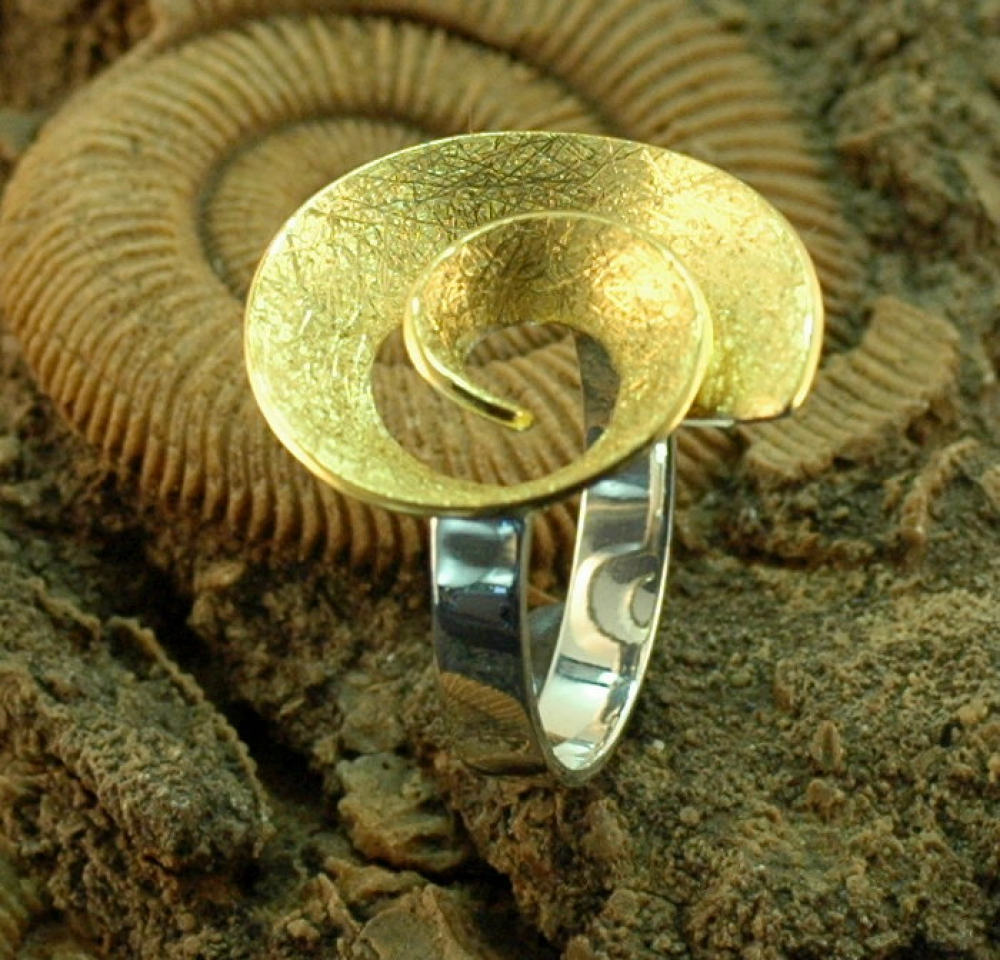 Silberring Spiraldesign